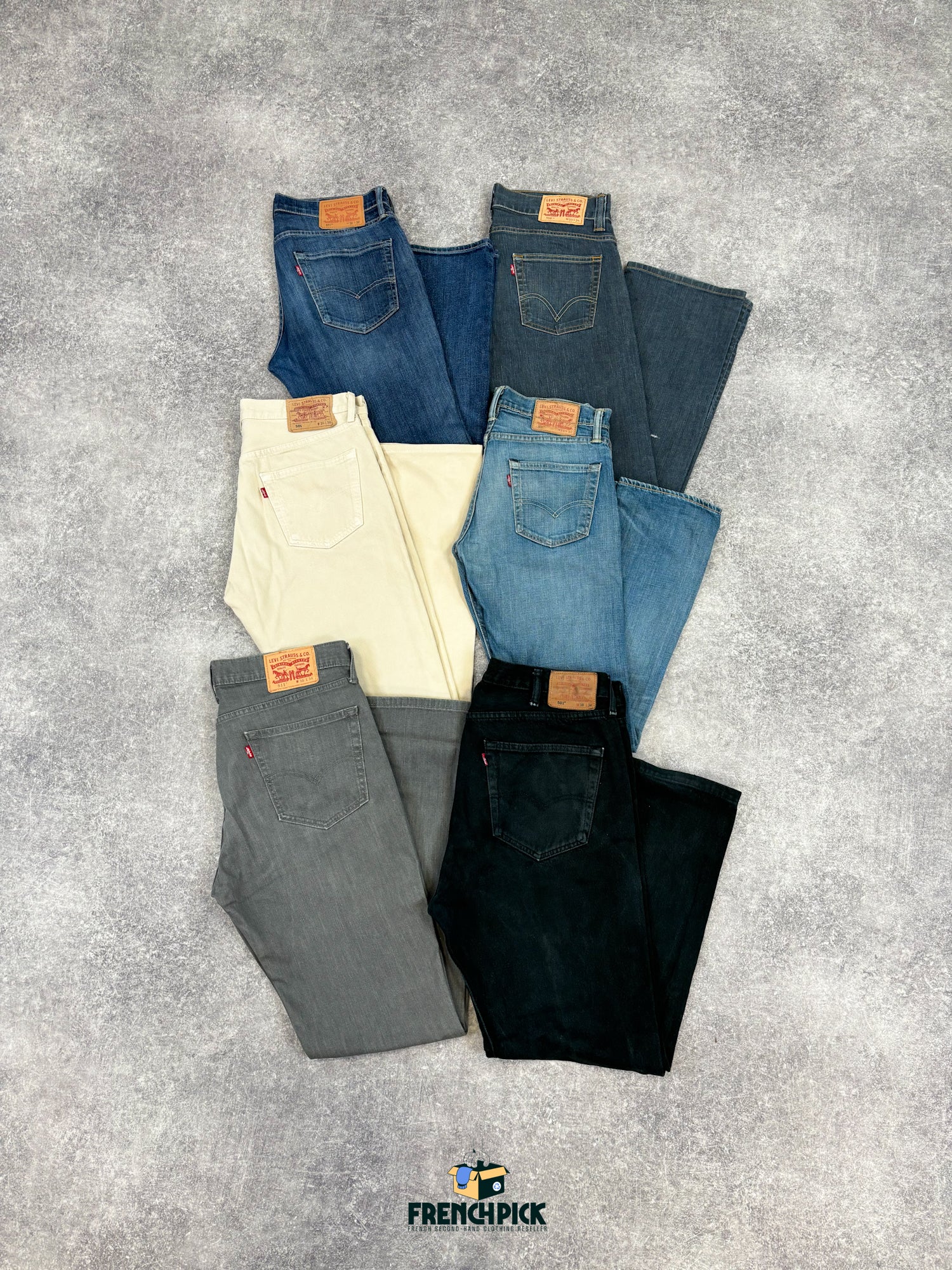 Jeans Levi s d occasion Grossiste vetements de seconde main French Pick